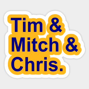 Run TMC - Vintage Golden State Warriors Sticker